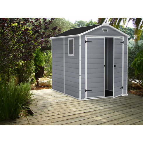 keter manor 6 ft. w x 7.4 ft. d plastic storage shed